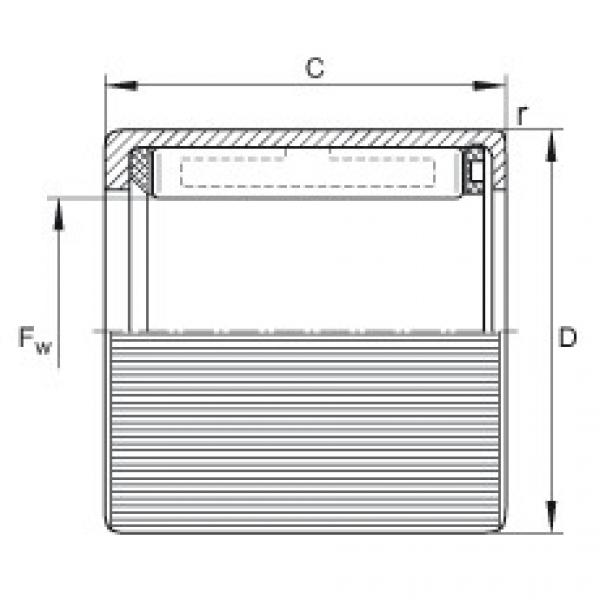 FAG Drawn cup roller clutches - HF0812-KF-R #1 image