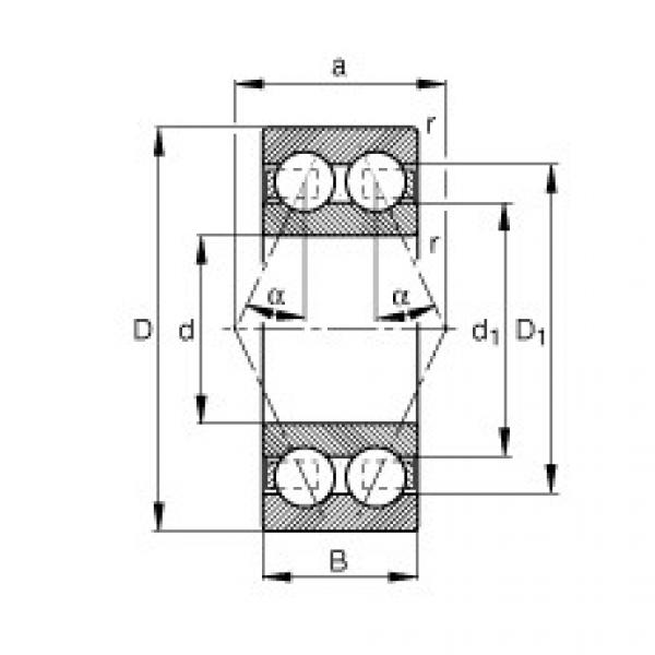 FAG Angular contact ball bearings - 3004-B-TVH #1 image