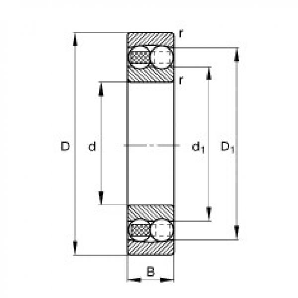 FAG Self-aligning ball bearings - 1220-M #1 image