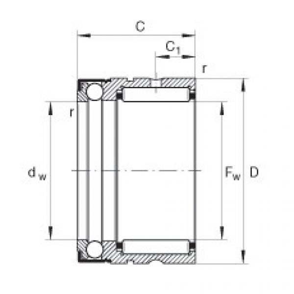 FAG Needle roller/axial ball bearings - NX15-Z-XL #1 image