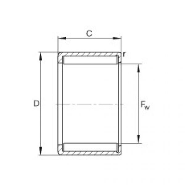 FAG Drawn cup needle roller bearings with open ends - HN1212 #1 image