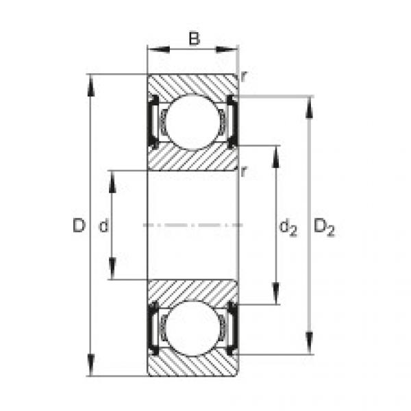 FAG Deep groove ball bearings - 6001-C-2BRS #1 image