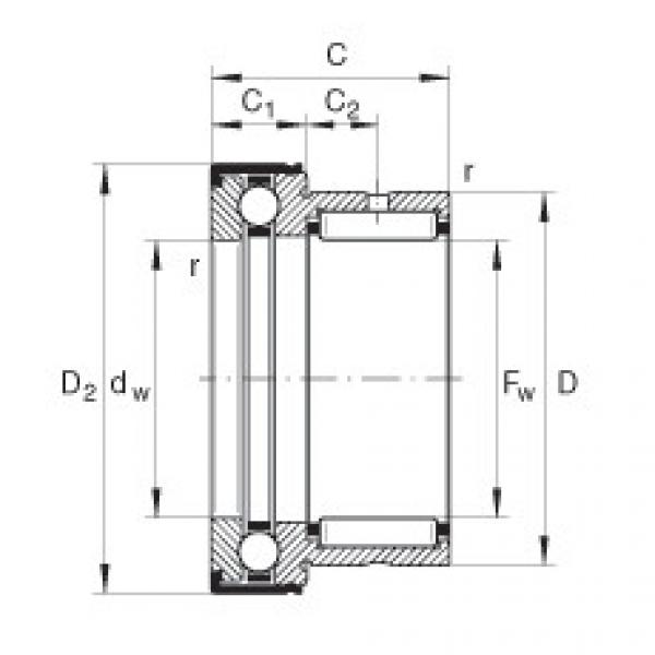 FAG Needle roller/axial ball bearings - NKX15-Z-XL #1 image