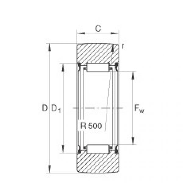 FAG Yoke type track rollers - RNA22/8-2RSR #1 image