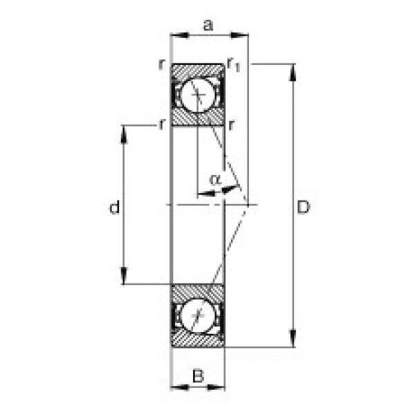 FAG Spindle bearings - B7000-E-2RSD-T-P4S #1 image