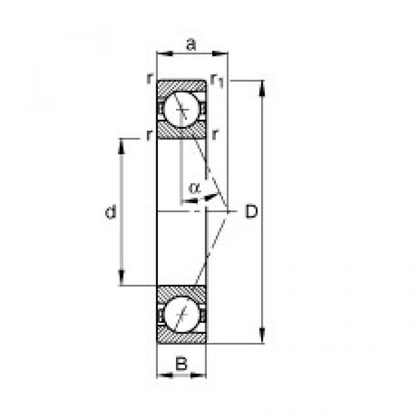 FAG Spindle bearings - B7201-E-T-P4S #1 image