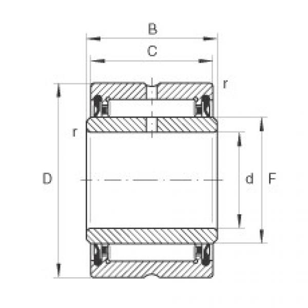 FAG Needle roller bearings - NA4908-2RSR-XL #1 image