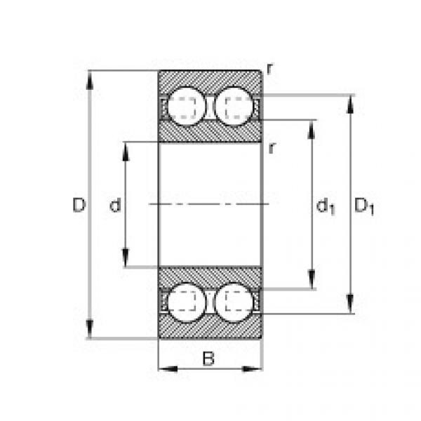 FAG Deep groove ball bearings - 4204-B-TVH #1 image