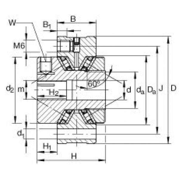 FAG Axial conical thrust cage needle roller bearings - ZAXFM1055 #1 image