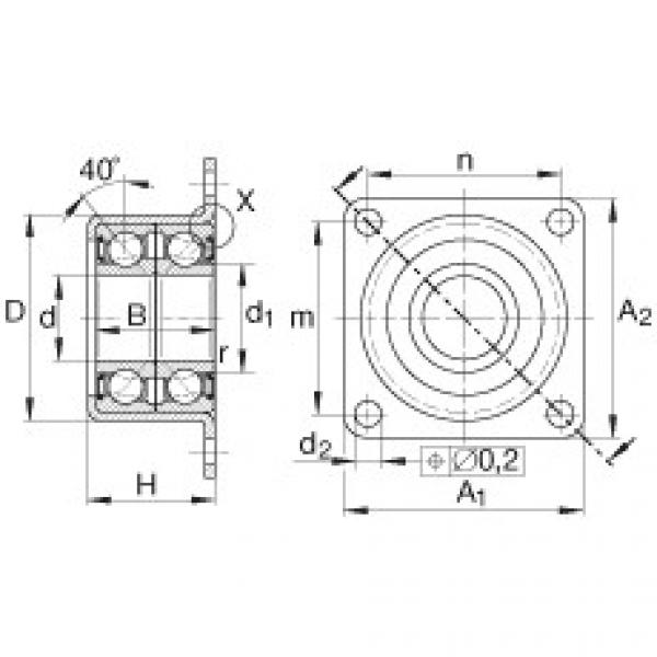 FAG Angular contact ball bearing units - ZKLR1244-2RS #1 image