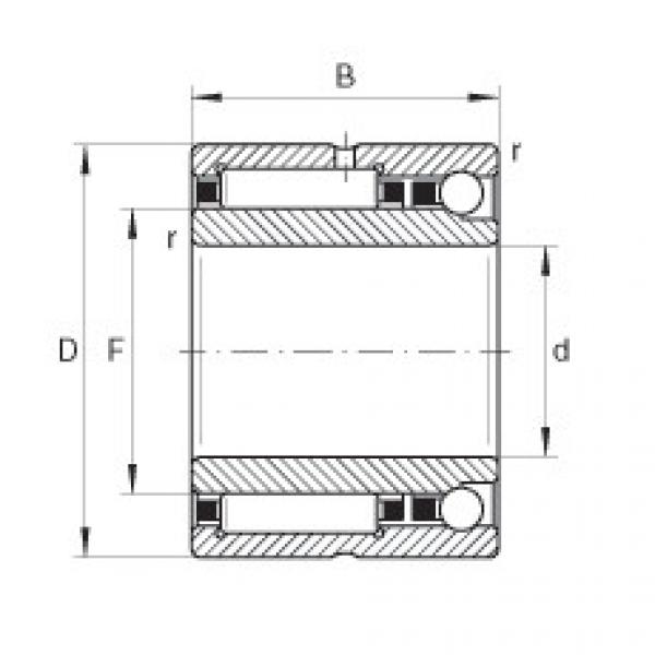 FAG Needle roller/angular contact ball bearings - NKIA5904-XL #1 image