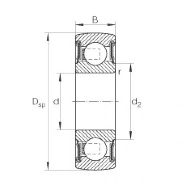 FAG Self-aligning deep groove ball bearings - 208-XL-NPP-B #1 image