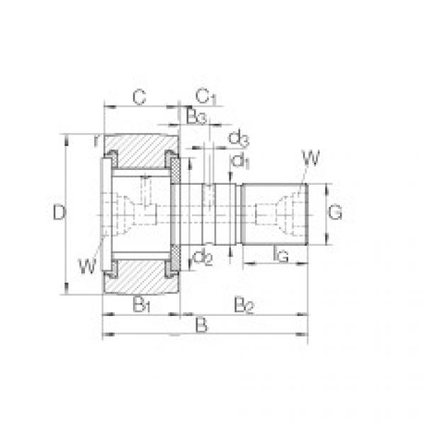 FAG Stud type track rollers - KRV32-PP #1 image