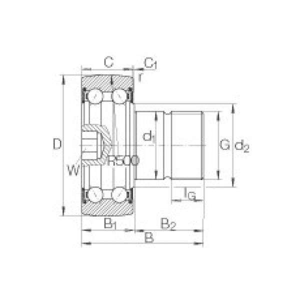 FAG Stud type track rollers - KR5204-2RS #1 image