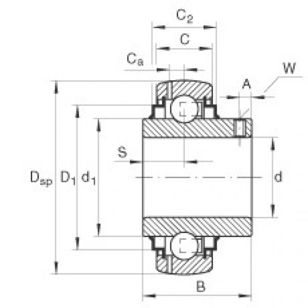 FAG Radial insert ball bearings - GYE50-XL-KRR-B #1 image