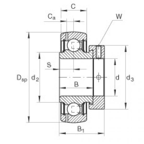 FAG Radial insert ball bearings - GRAE17-XL-NPP-B #1 image