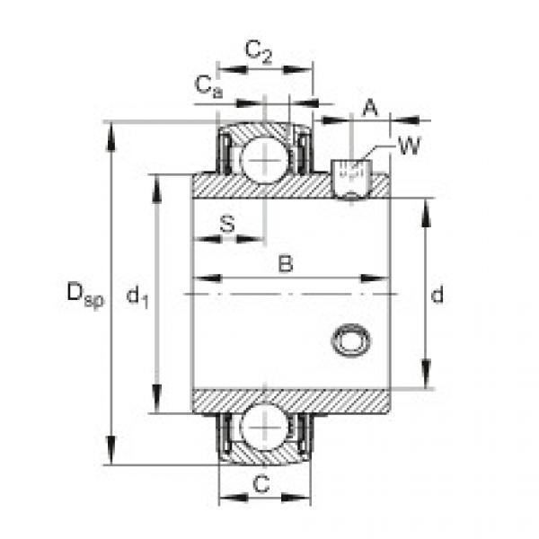 FAG Radial insert ball bearings - UC217-55 #1 image