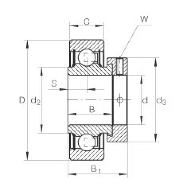 FAG Radial insert ball bearings - RA108-NPP #1 image