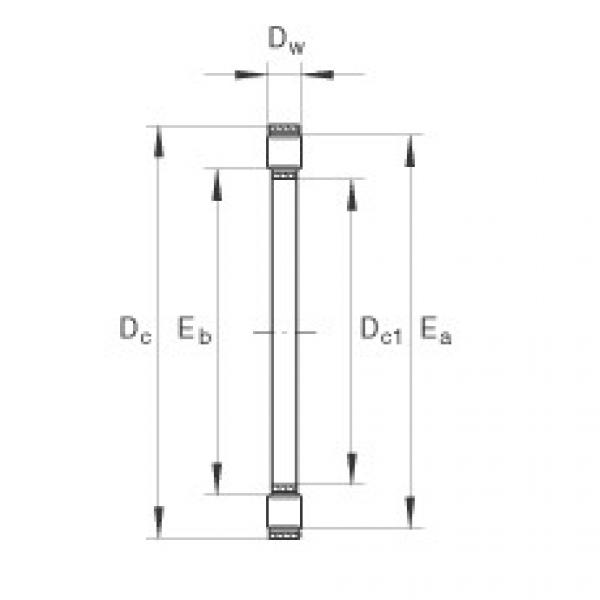 FAG Axial cylindrical roller and cage assembly - K81102-TV #1 image