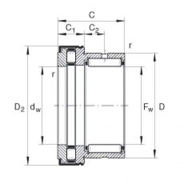 FAG Needle roller/axial cylindrical roller bearings - NKXR35-Z-XL #1 image