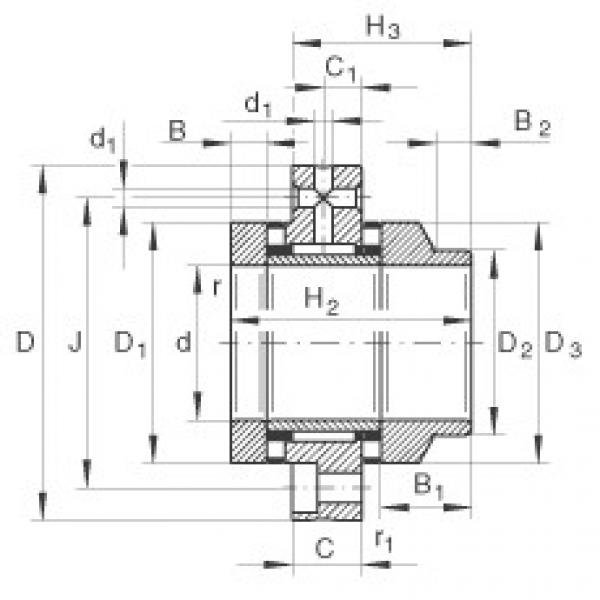 FAG Needle roller/axial cylindrical roller bearings - ZARF1560-L-TV #1 image