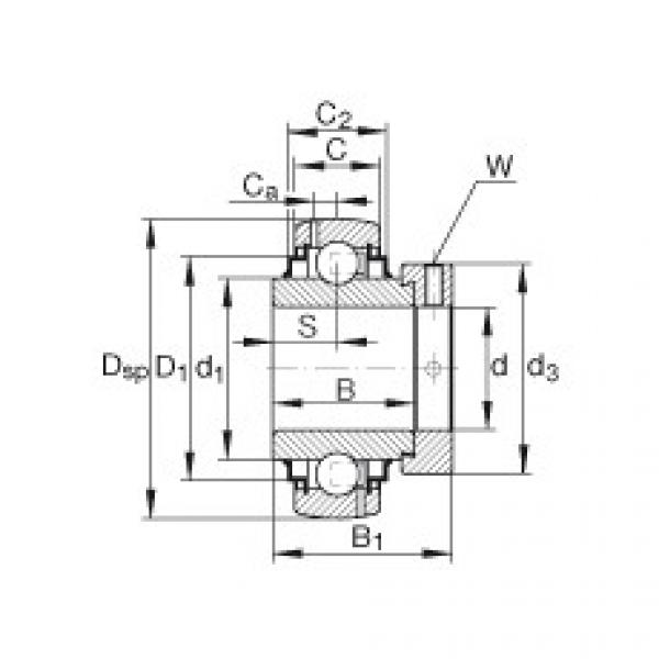 FAG Radial insert ball bearings - G1103-KRR-B-AS2/V #1 image