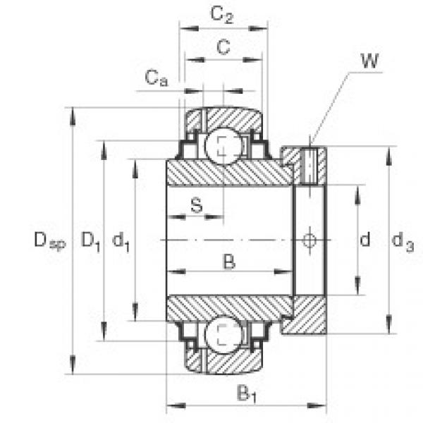 FAG Radial insert ball bearings - GE50-XL-KRR-B-FA101 #1 image