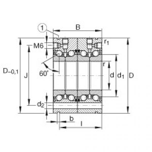 FAG Axial angular contact ball bearings - ZKLF3590-2RS-2AP-XL #1 image