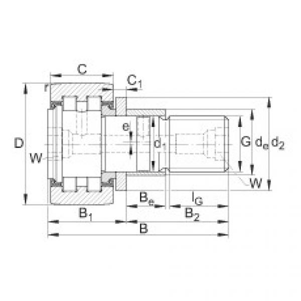 FAG Stud type track rollers - PWKRE35-2RS #1 image