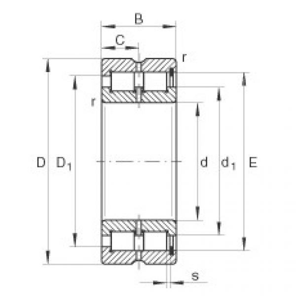 FAG Cylindrical roller bearings - SL185004-XL #1 image