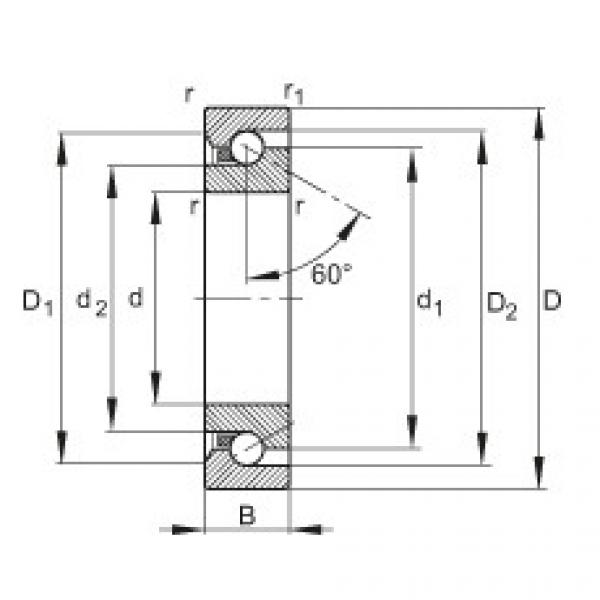 FAG Axial angular contact ball bearings - BSB2562-SU-L055 #1 image