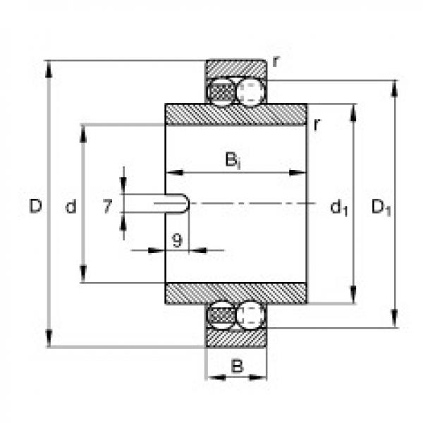 FAG Self-aligning ball bearings - 11211-TVH #1 image