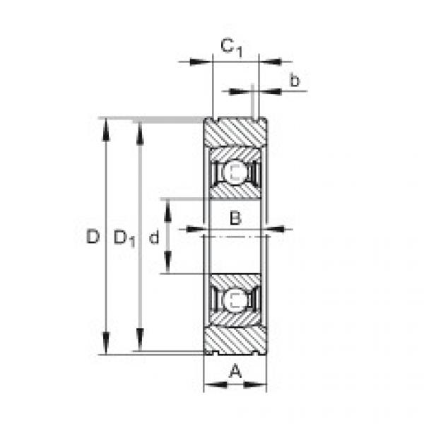 FAG Radial insert ball bearings - BE20-XL #1 image