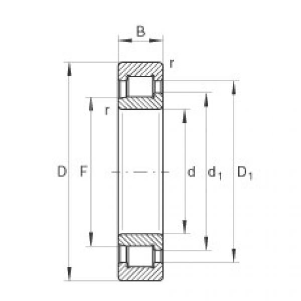 FAG Cylindrical roller bearings - SL192317-XL #1 image