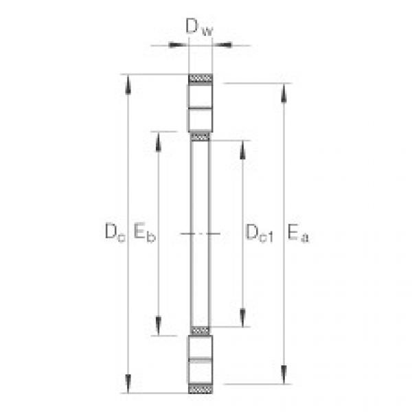 FAG Axial cylindrical roller and cage assembly - K89310-TV #1 image