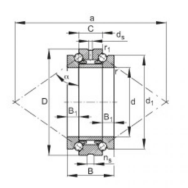 FAG Axial angular contact ball bearings - 234407-M-SP #1 image