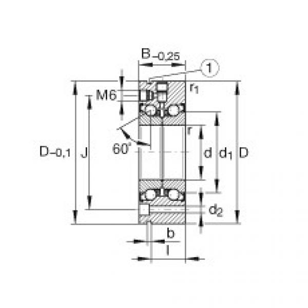 FAG Axial angular contact ball bearings - ZKLF100200-2Z-XL #1 image