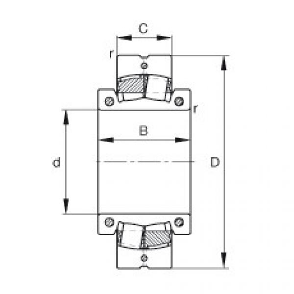 FAG Spherical roller bearings - 222S.307-MA #1 image