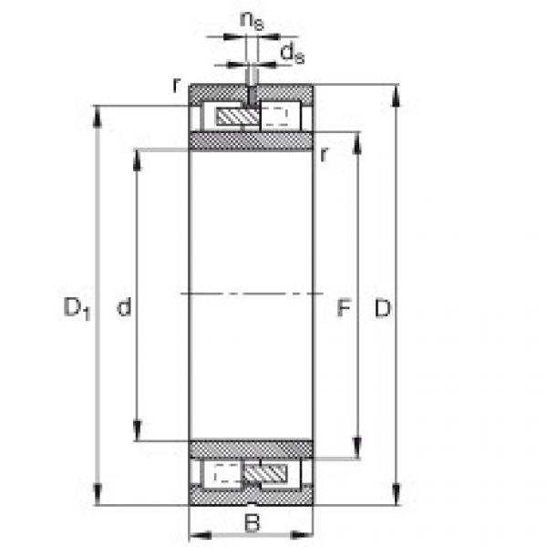 FAG Cylindrical roller bearings - NNU4922-S-M-SP #1 image