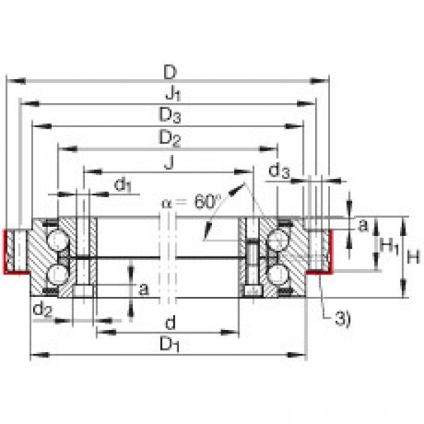 FAG Axial angular contact ball bearings - ZKLDF460 #1 image