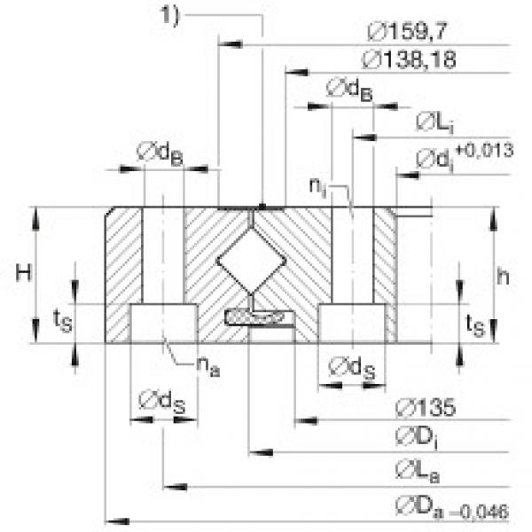 FAG Crossed roller bearings - XU080149 #1 image