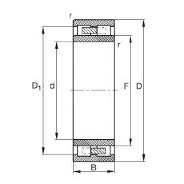 FAG Cylindrical roller bearings - NNU4156-M #1 image