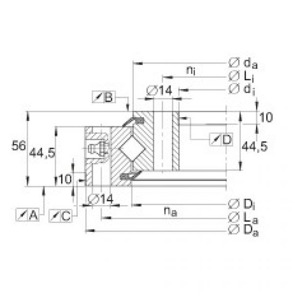 FAG Crossed roller bearings - XSU140414 #1 image