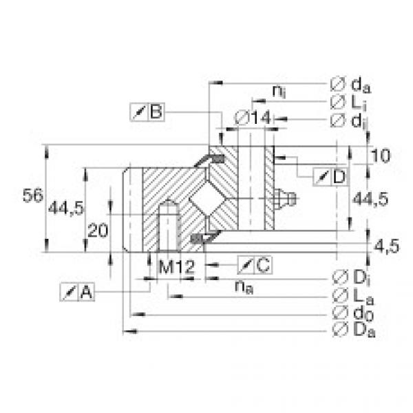 FAG Crossed roller bearings - XSA141094-N #1 image