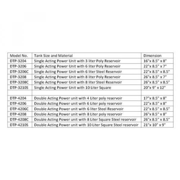 3208 Dump Trailer Hydraulic Power Unit,12V Single Acting,8L Poly Tank, OEM #4 image