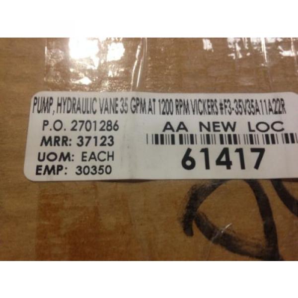 Eaton Vickers F3 35V35A 11A22R Hydraulic Pump #3 image