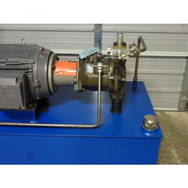 80-GALLON HYDRAULIC POWER UNIT, 20 HP TECHTOP MOTOR, FLUIDYNE PUMP A10V SERIES #2 image