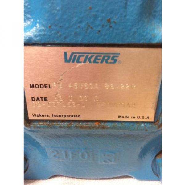 VICKERS HYDRAULIC PUMP F3 45V60A 86A22R 1 1/2#034; Shaft X 2 3/4#034; #2 image