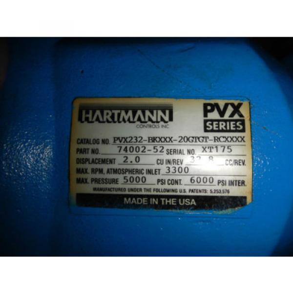 Hartman PVX232BKXXX-20GT-GT-RCXXX 30 HP 15 GPM Hydraulic Pumping System #3 image