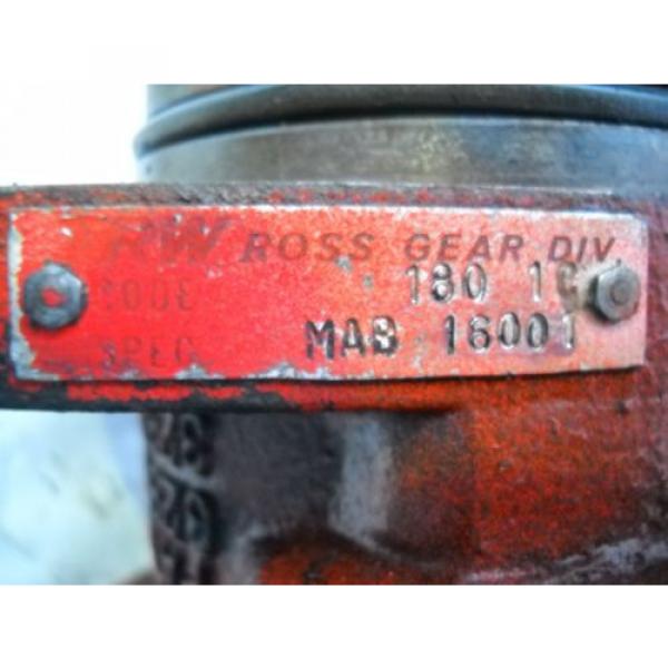 J I CASE 222 TRW ROSS GEAR DIVISION HYDRAULIC MOTOR MAB 16001 CODE 180 1C #4 image